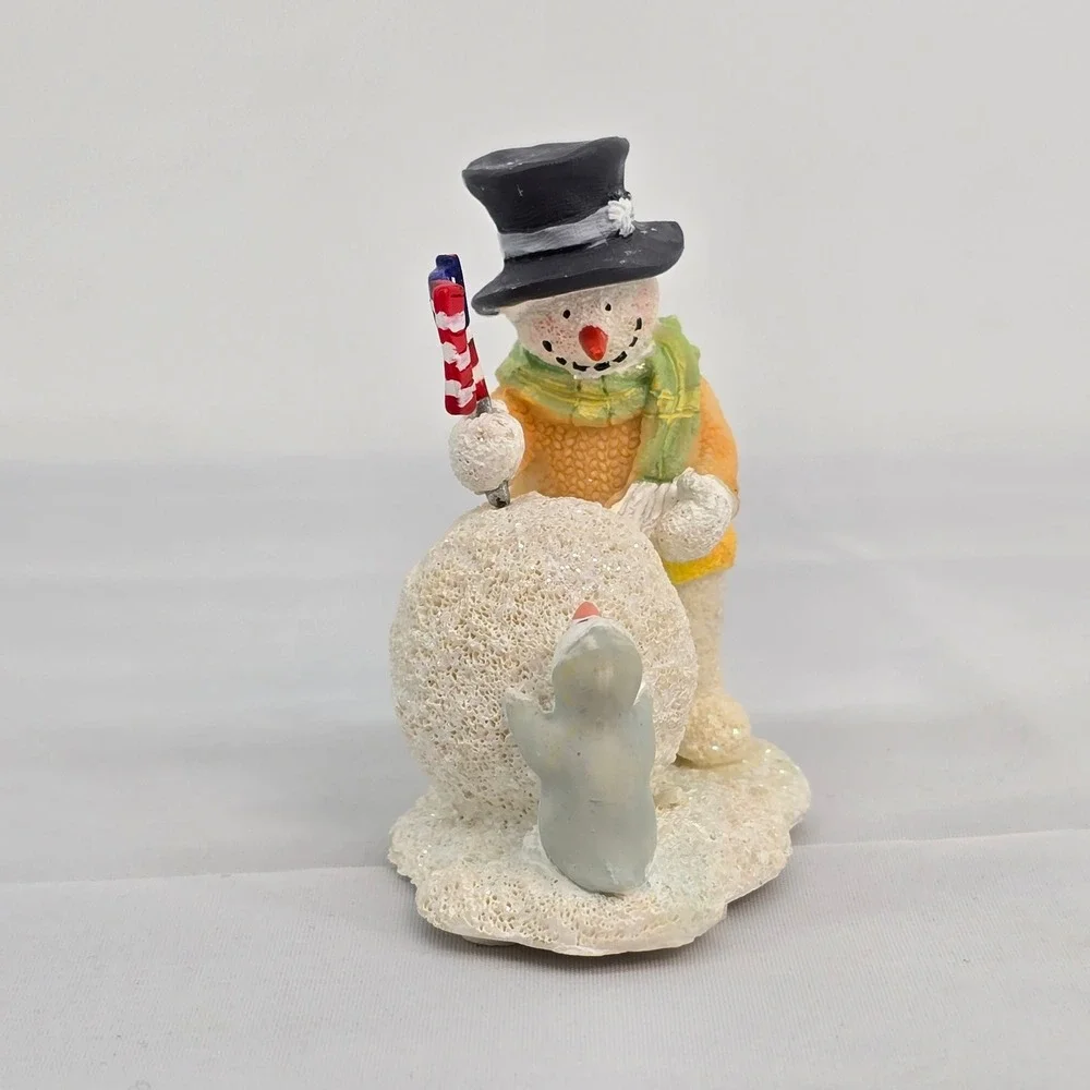 Russ Berrie Ice Sculptures Sweet Snowball Of Liberty Snowman Figurine 22677